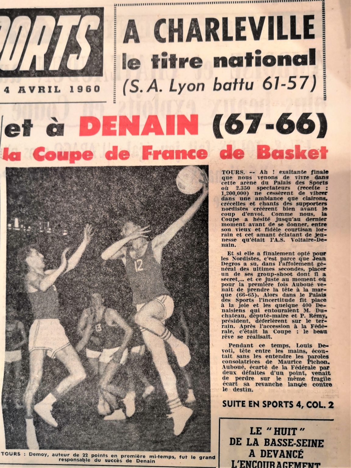 Fanion De Football – Finale Coupe De France 1959/1960 AS Monaco – ASSE Saint-Étienne